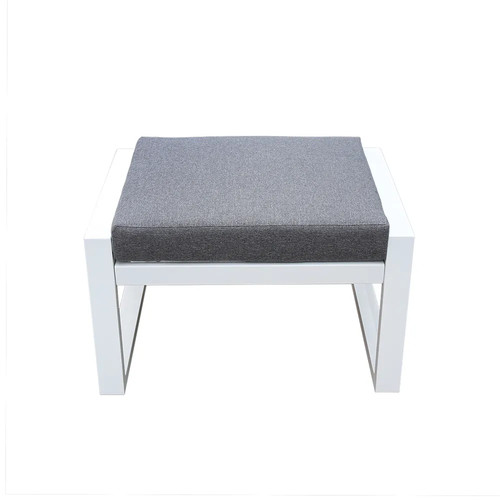 Pouf mikonos grigio bianco - pouf,