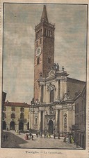 Stampa antica treviglio piazza - stampa,