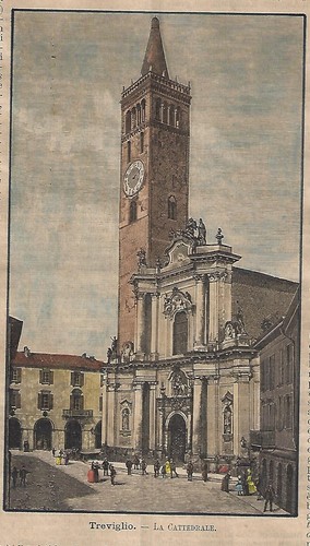 Stampa antica treviglio piazza - stampa,