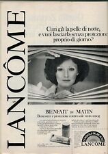 PUBBLICITA' ORIGINALE VINTAGE ANNI 70- CREME PER VISO LANCOME