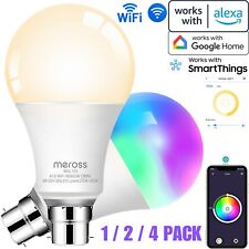 MEROSS B22 WiFi Smart Lampadina LED Lampada 9W RGB Telecomando APP Controllo Alexa Google