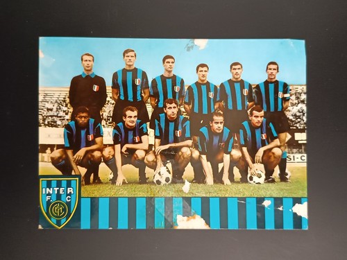 Cartolina squadra inter - inter, fc