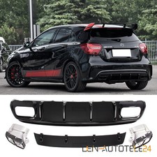 Diffusore Posteriore Terminale di Scarico Doppio per MERCEDES W176 15-18 Collettore di Scarico