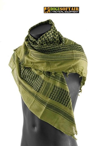 Shemagh afghano cotone olive - cotone,