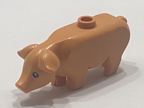 Lego nougat pig - black, eyes