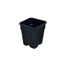 Vaso plastica quadrato nero - vaso,