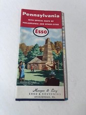 Vintage Esso Folding Road &