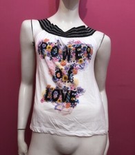 DENNY ROSE Maglia top bianco
