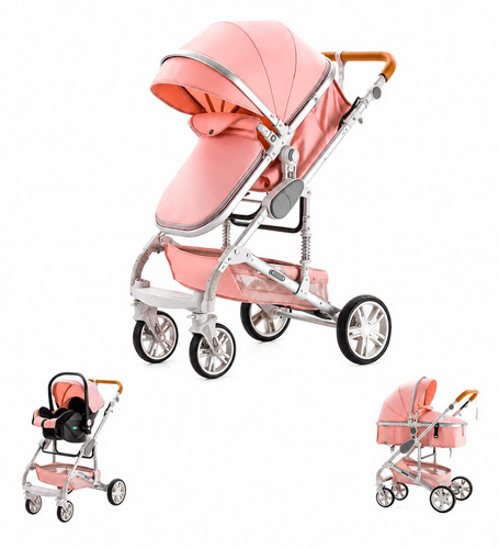 Passeggino trio rosa chairo