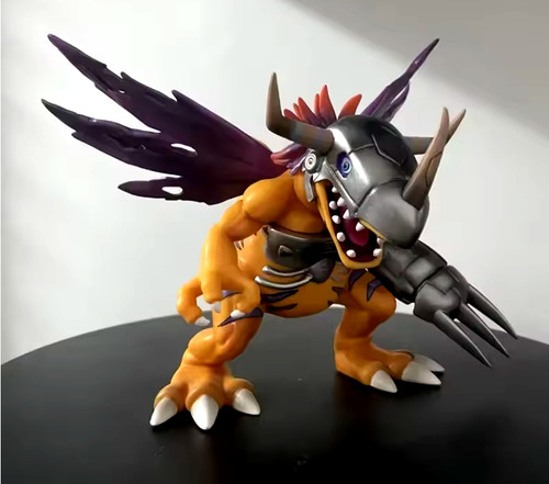 Metal greymon digimon 18cm pvc - metal,