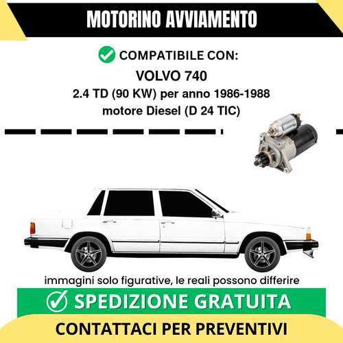 Motorino avviamento volvo - motorino,