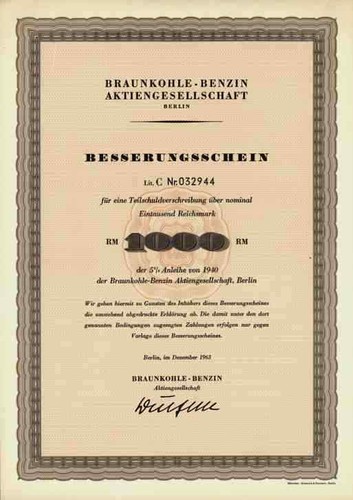 Lignite benzina 1963 - 1963, berlino