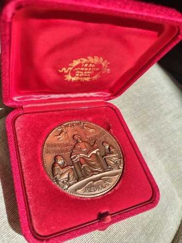 Medaglia commemorativa johnson - commemorativa,