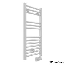 Scaldasalviette CORTINA elettrico bianco cm 72x40 con termostato - termoarredo b