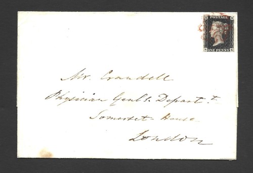 1840 penny black cover - 1840,, ref