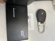 Montblanc Portachiavi Nero in Pelle Mod. 30311 Nuovo con confezione originale