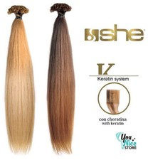 10 ciocche extension cheratina