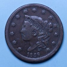 AMERICA CENT 1838 CORONET CENT MB RAME COLLEZIONE NUMISMATICA COPPER COLLECTION