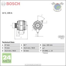 Alternatore Bosch per BMW 3