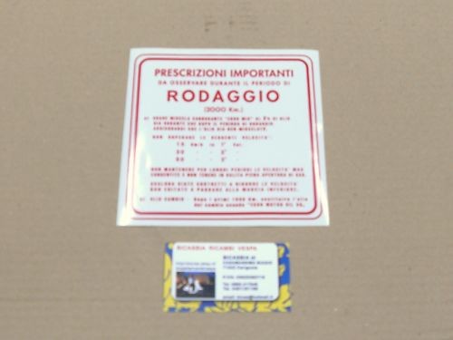 0648 adesivo rodaggio rosso - 0648,