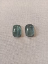 2 tormaline azzurre cabochon - 13,30 ct. totale