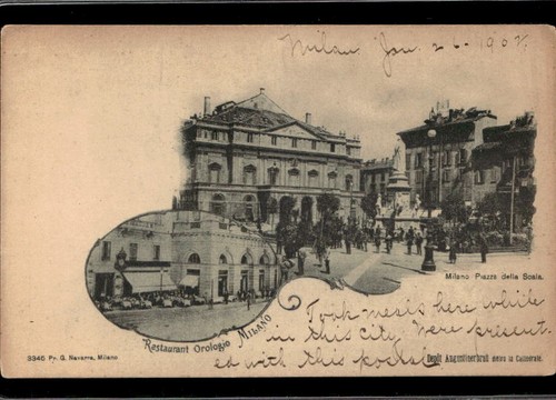 Cartolina ristorante orologio - ristorante,