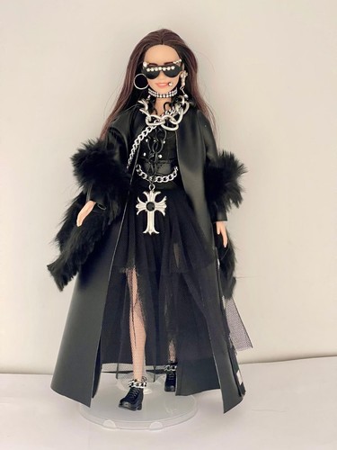 Barbie bambola con - , espositore