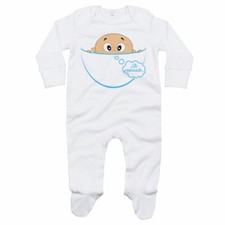 Tutina neonato bimbo che esce dalla tasca sto arrivando