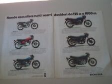 advertising Pubblicità 1978 MOTO HONDA CB 125/250 HAWK/400 HAWK/CX 500/CB 750 F2