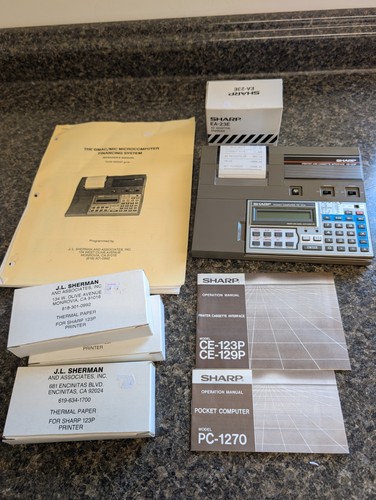Vintage sharp 1270 pocket - sharp, pc-1270