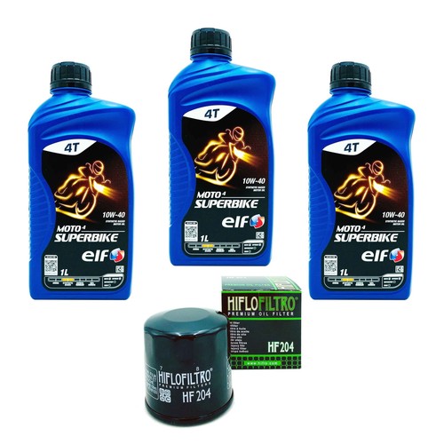 Kit tagliando olio elf moto4 - olio,