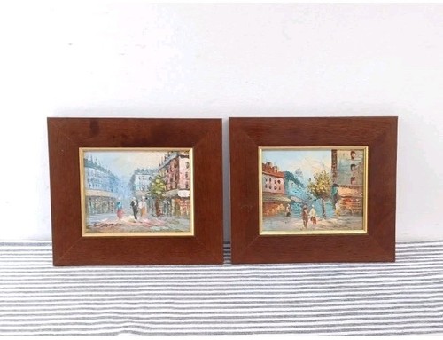Coppia piccoli dipinti - , ad