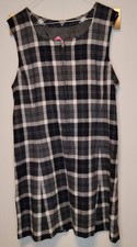 Vestito donna scozzese bianco