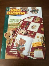 Idee Ricamo n.3 punto croce tanti orsetti quadri e cuscini