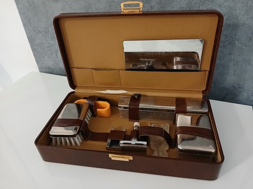 Antico set toilette - da, viaggio