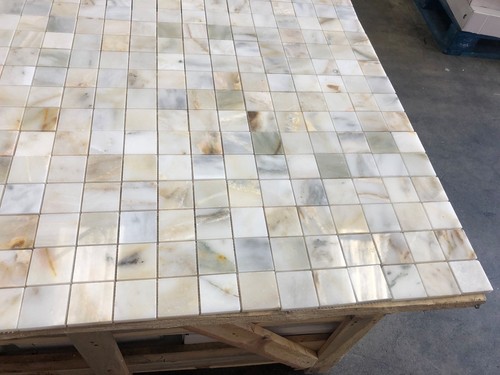 Piastrelle mosaico marmo oro