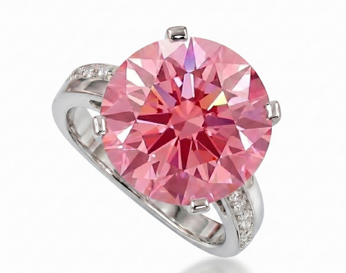 Anello diamante naturale rosa - naturale,