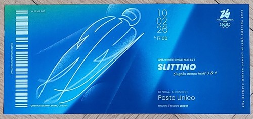 Biglietto ricordo olimpiadi - ricordo,