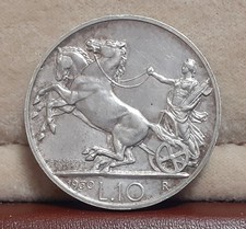 Emanuele iii 10 lire biga - ,