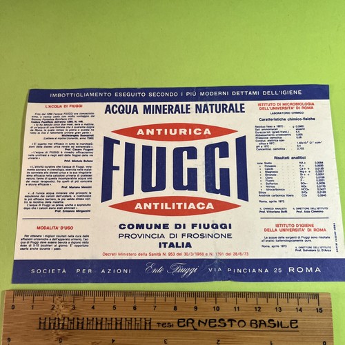 Acqua minerale naturale - minerale, fiuggi