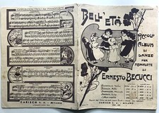 BELL'ETà PICCOLO ALBUM DI DANZE PIANOFORTE ERNESTO BECUCCI CARISH 1943