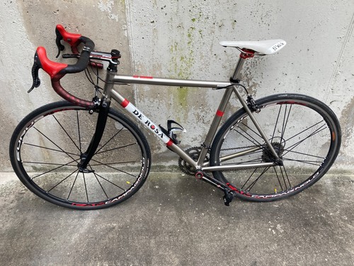 Bici corsa titanio rosa - de,