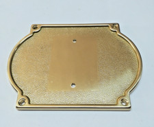 Alubox Targa porta numeri civici e lettere in ottone lucido 50TARGA1OL