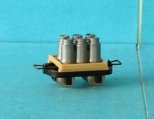 HOe EGGER BAHN   Wagonnet plat avec bidons de lait (V5)