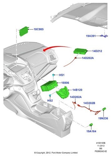 1853402 navigatore ford kuga - 1853402,