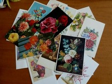 18 CARTOLINE -BIGLIETTI VIAGGIATE TUTTE CON FIORI