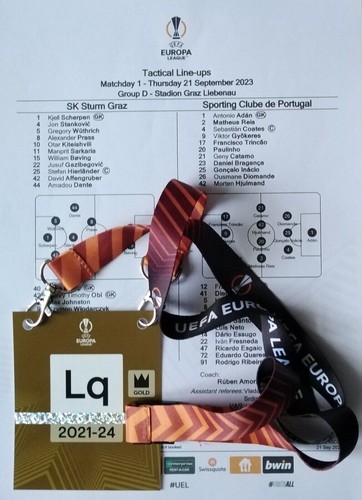 Biglietto pass giocatore uefa - pass,