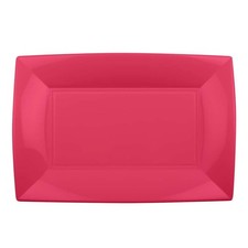 Piatti Rettangolari Nice Coral 8 pz 28x19 cm Goldplast ideali per Feste