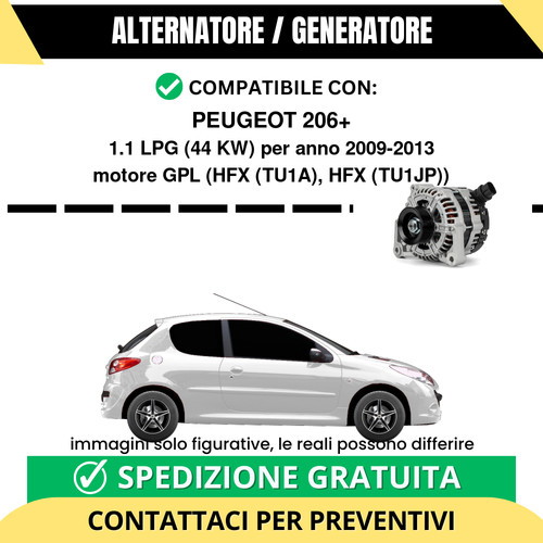 Alternatore peugeot 206 - alternatore,