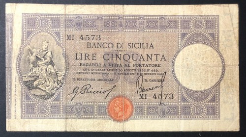 Banco sicilia lire - di,
